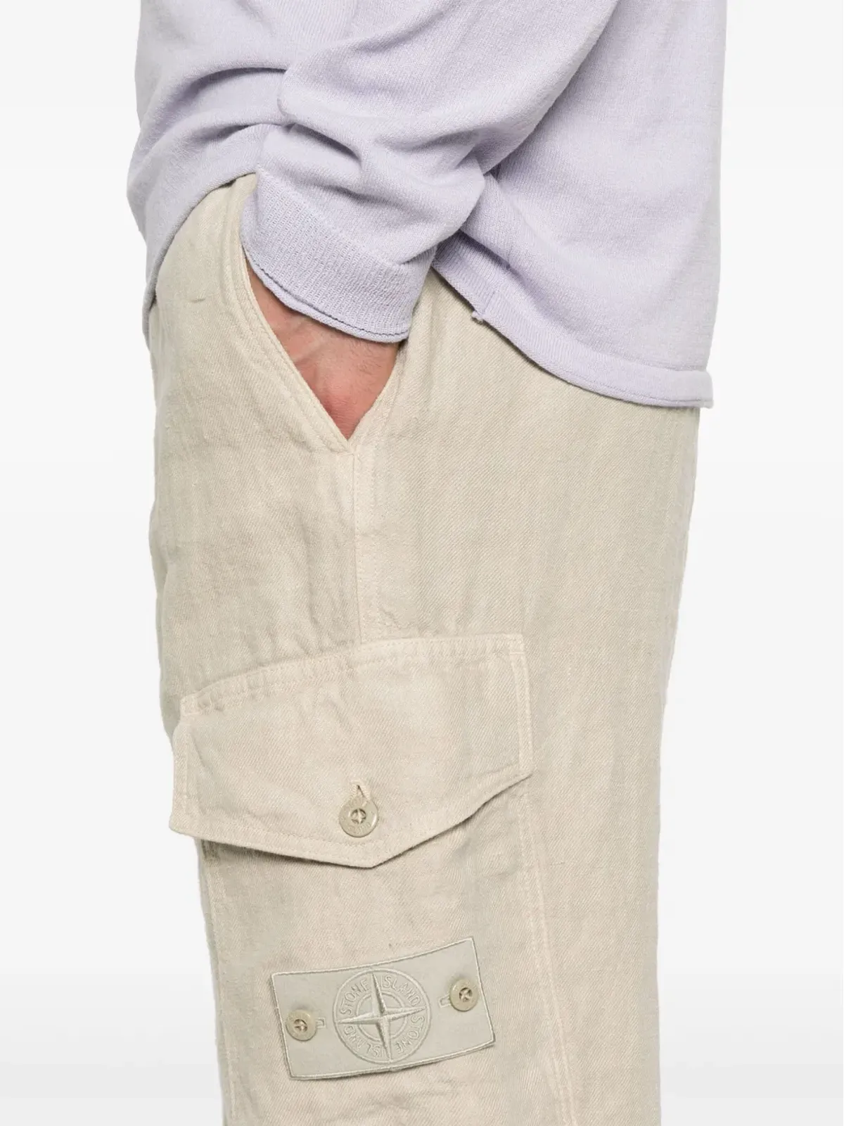 Stone Island リネンパンツ - 画像5