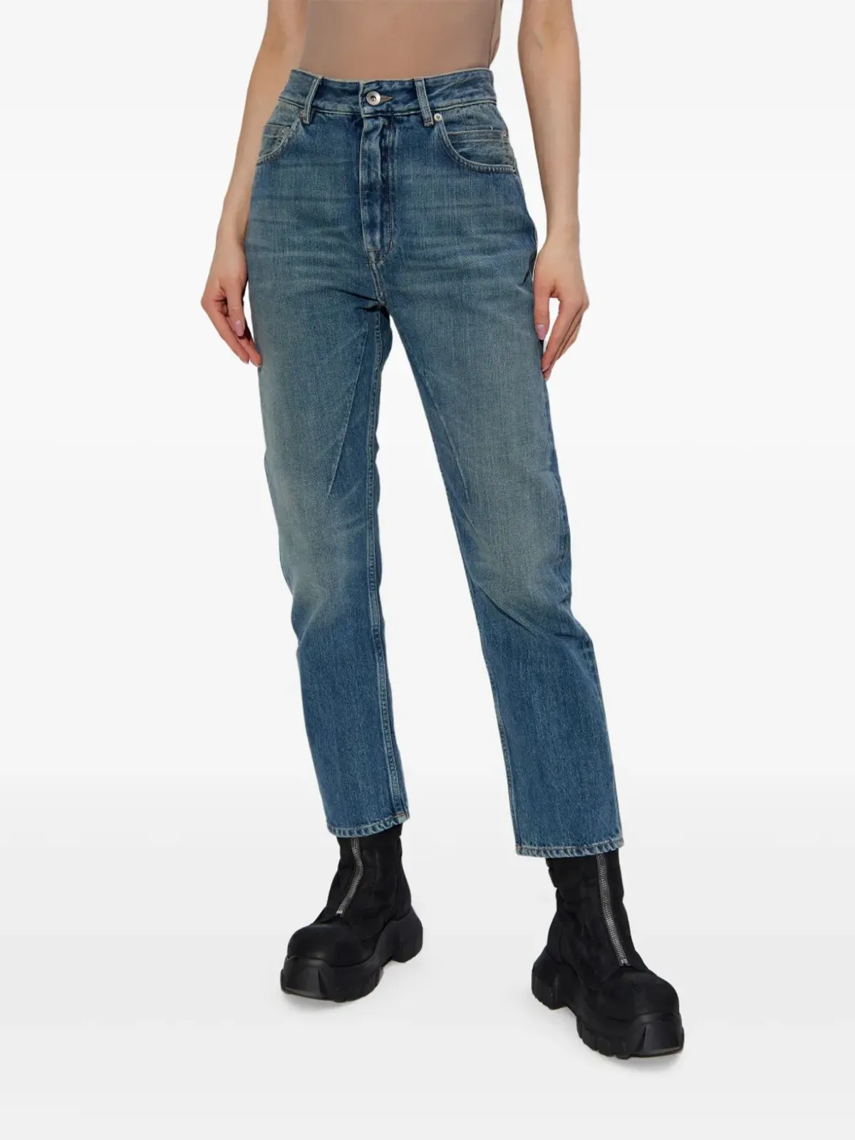 Rick Owens DRKSHDW ストレートレッグジーンズ ブルー - 画像3