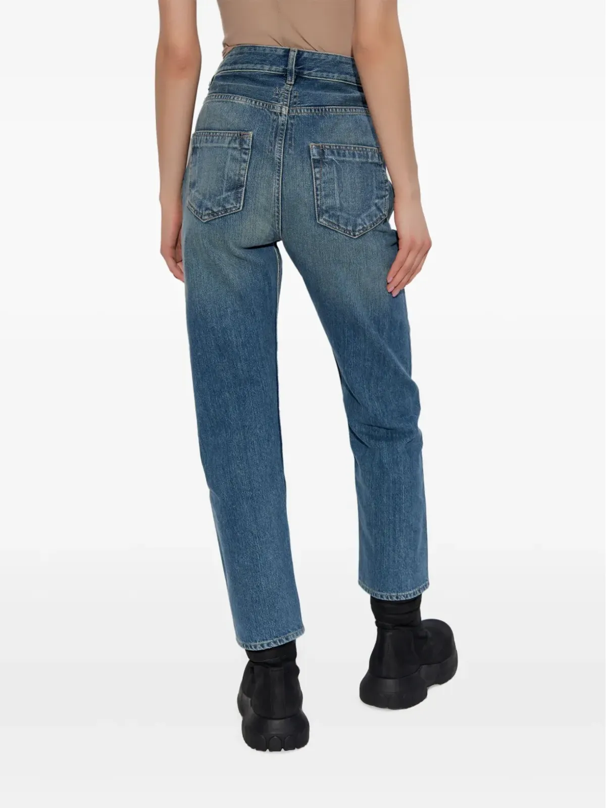 Rick Owens DRKSHDW ストレートレッグジーンズ ブルー - 画像4