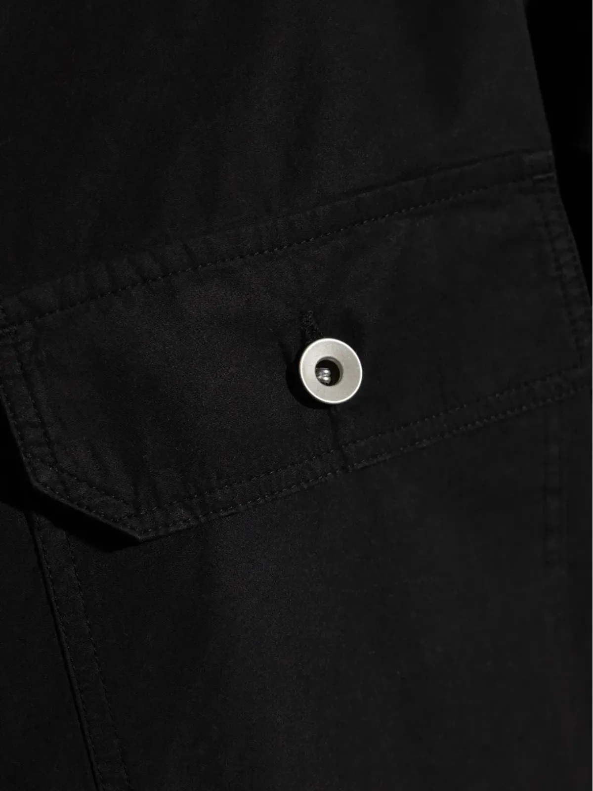Rick Owens DRKSHDW ドローストリングシャツ - ブラック - 画像5