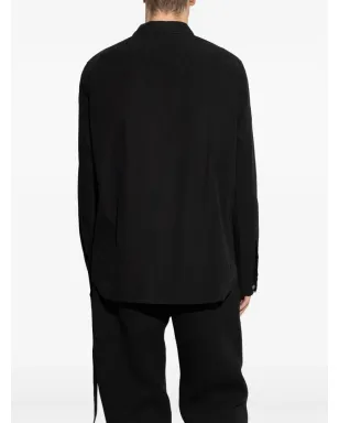 Rick Owens DRKSHDW ドローストリングシャツ - ブラック - サムネイル4