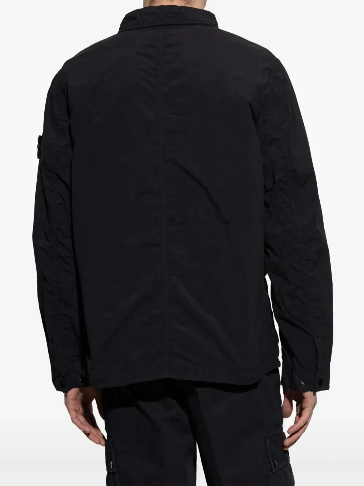Stone Island しわ加工のマルチポケットシャツジャケット - 画像4