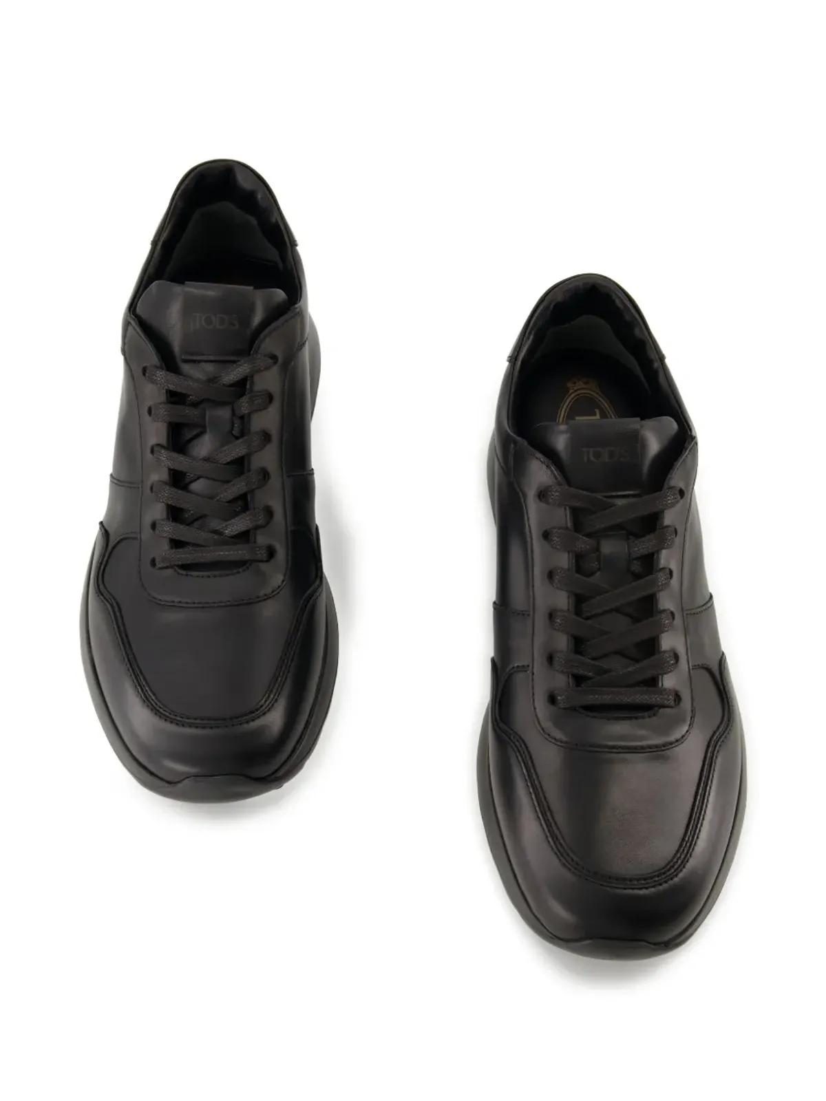 Tod's レザー レースアップ スニーカー ブラック - 画像4