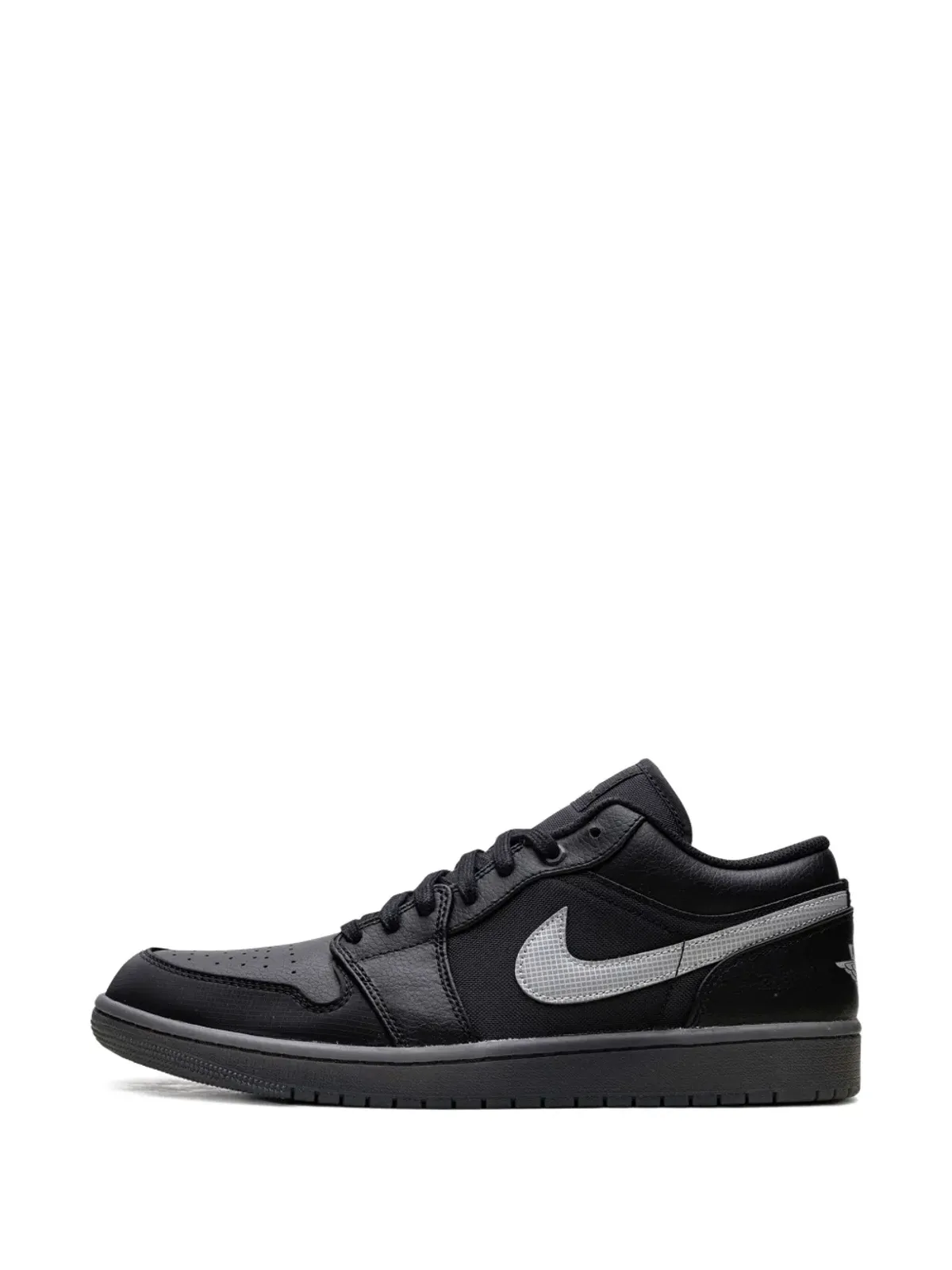 Jordan 1 ロー ブラック/ホワイト/ダークスモークグレー スニーカー - 画像5