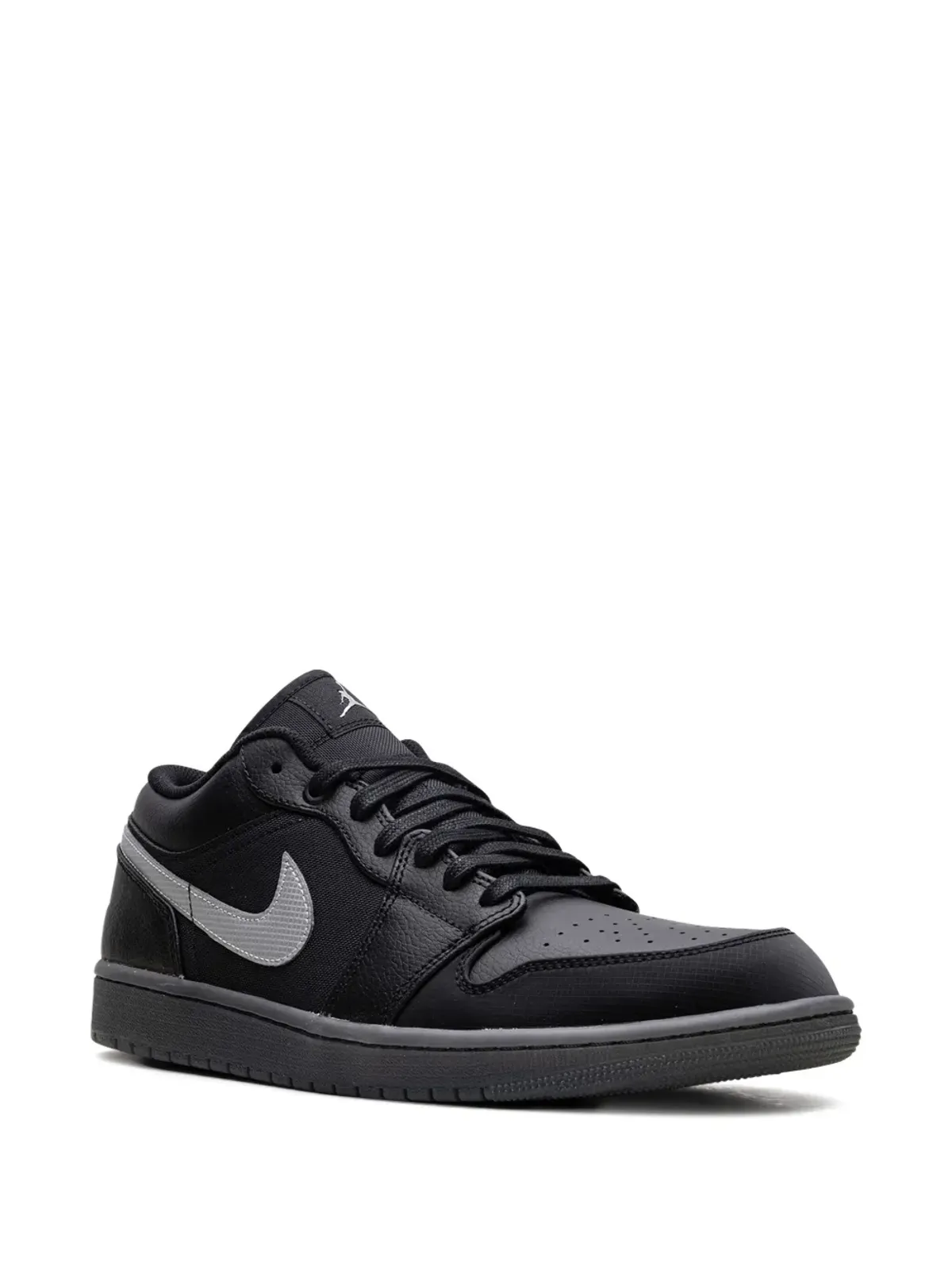 Jordan 1 ロー ブラック/ホワイト/ダークスモークグレー スニーカー - 画像2