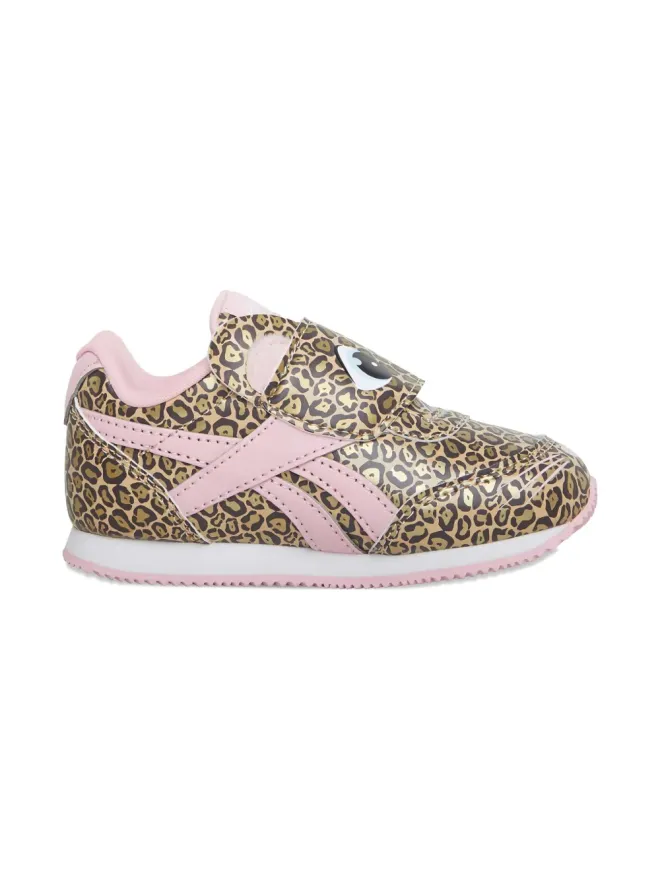 Reebok Kids Reebok Kids Royal Classic leopard-print strap sneakers - Brownの商品画像