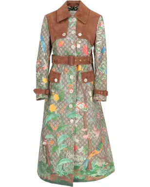 Gucci ビンテージ 2016年 花柄モチーフ トレンチコート - ニュートラルカラー - サムネイル1