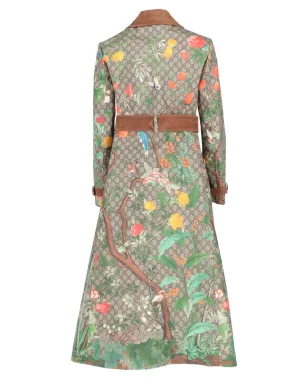 Gucci ビンテージ 2016年 花柄モチーフ トレンチコート - ニュートラルカラー - サムネイル2
