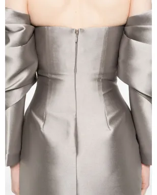 Solace London Laylah maxi dress - Grey - サムネイル5