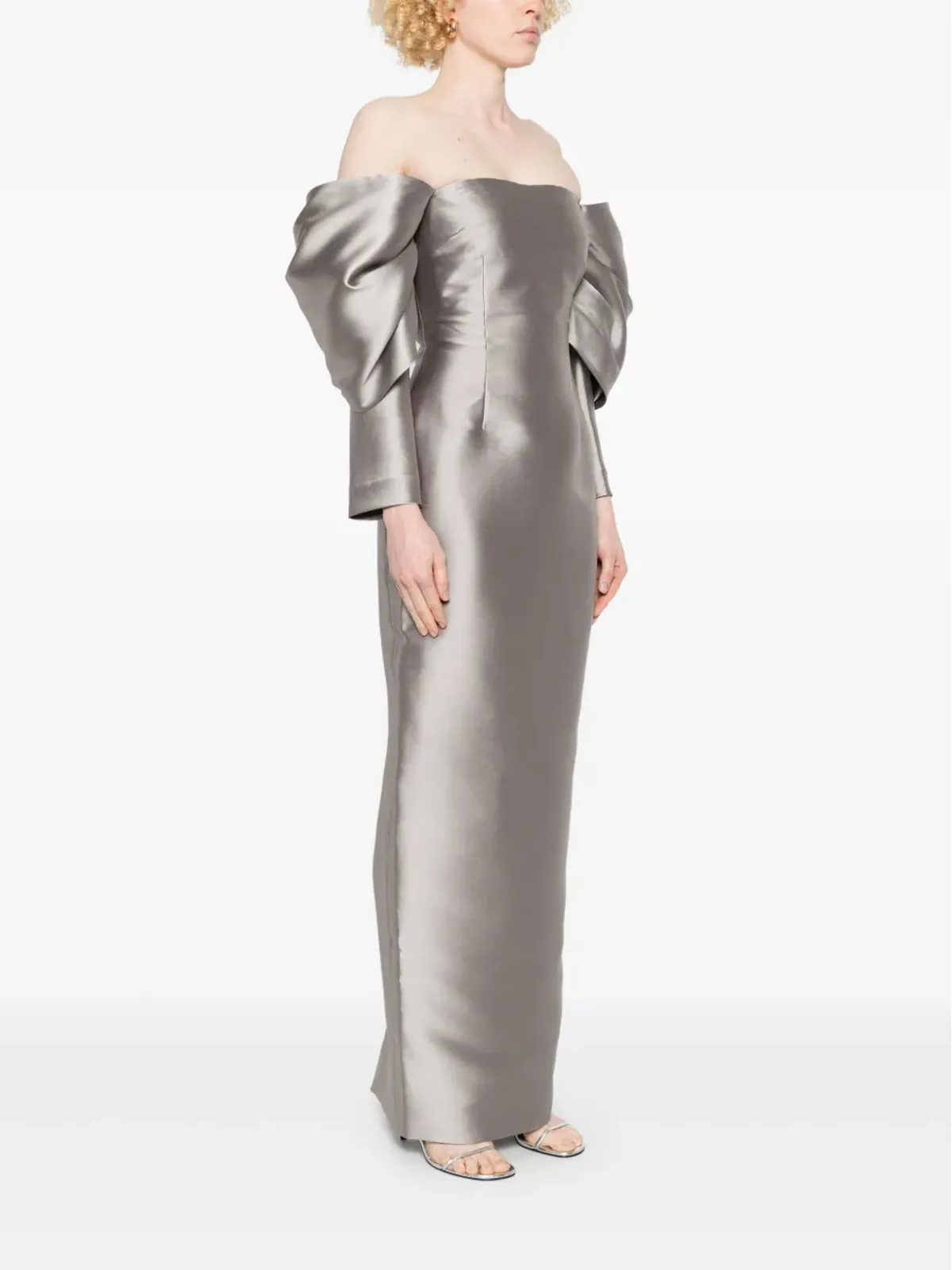 Solace London Laylah maxi dress - Grey - 画像3