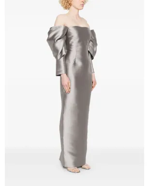 Solace London Laylah maxi dress - Grey - サムネイル3