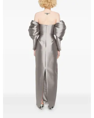 Solace London Laylah maxi dress - Grey - サムネイル4