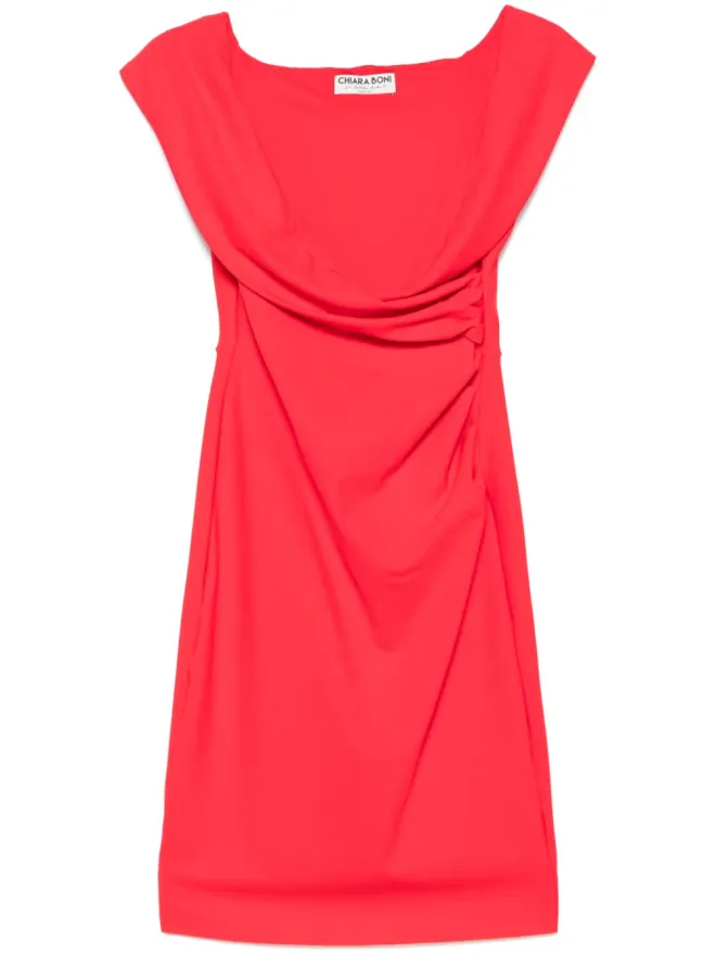 CHIARA BONI La Petite Robe CHIARA BONI La Petite Robe ドレープディテール ミディドレスの商品画像