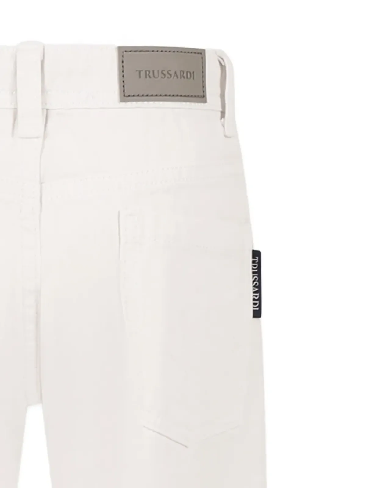 TRUSSARDI JUNIOR コットンパンツ - ホワイト - 画像3