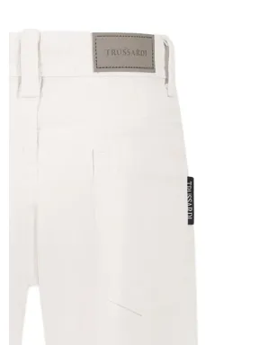 TRUSSARDI JUNIOR コットンパンツ - ホワイト - サムネイル3