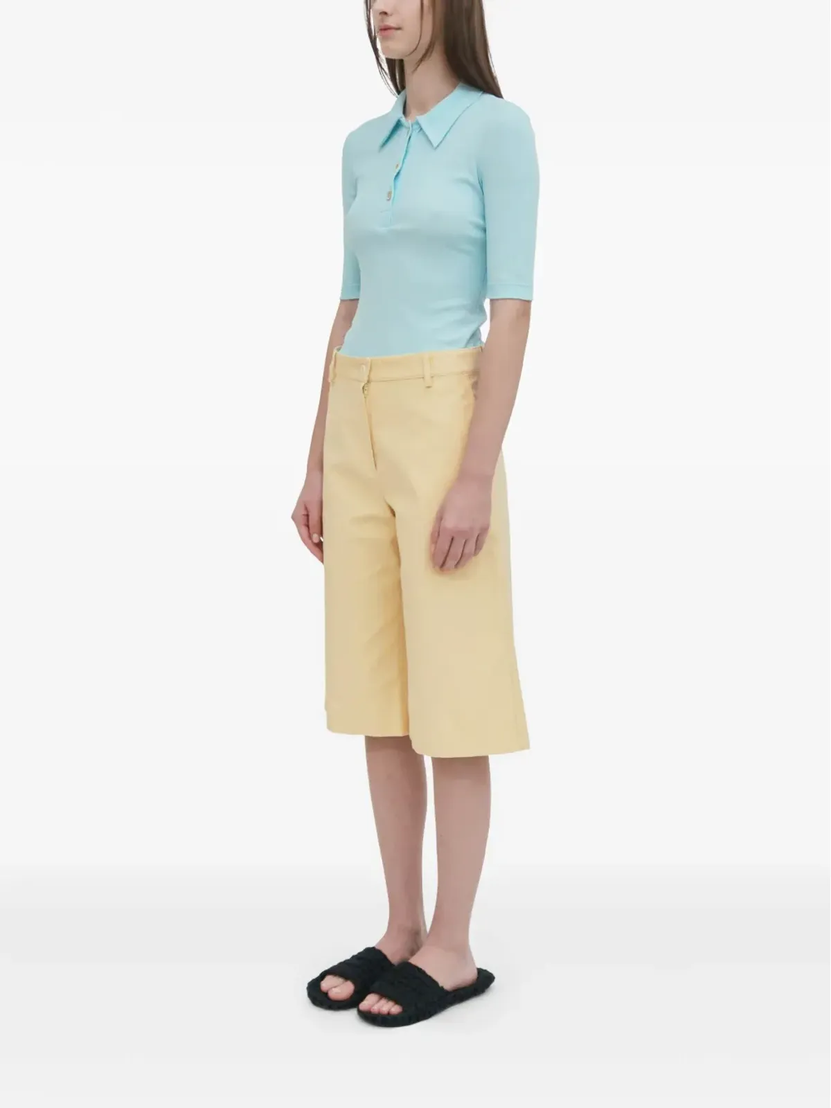 Rosetta Getty ボタン留めポロトップ - 画像5
