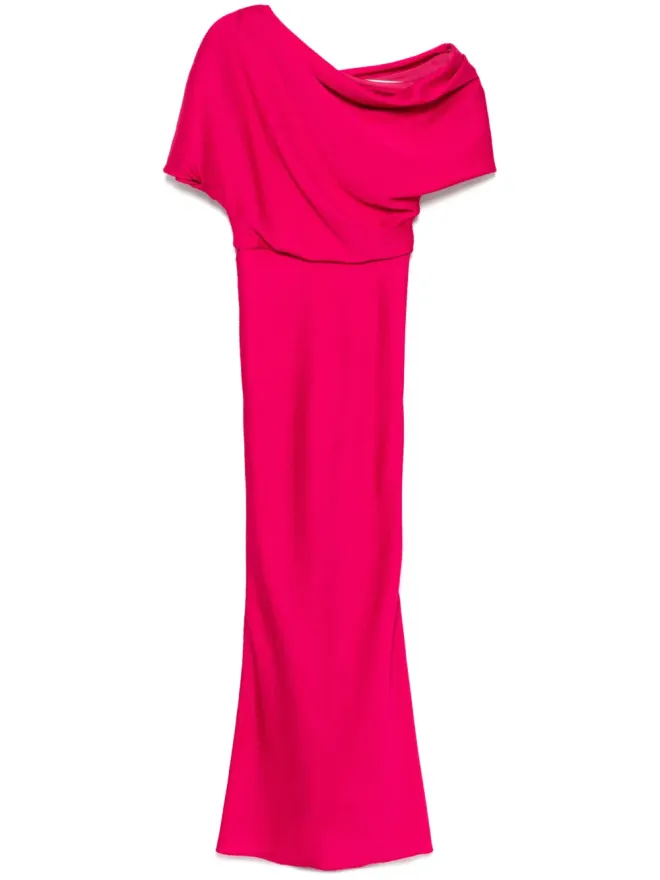 Amsale Amsale ハンマー加工サテンのドレスの商品画像