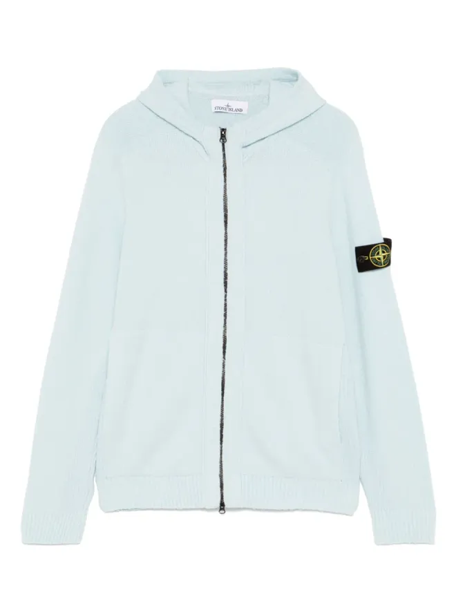 Stone Island Stone Island ガーゼ風フード付きカーディガンの商品画像