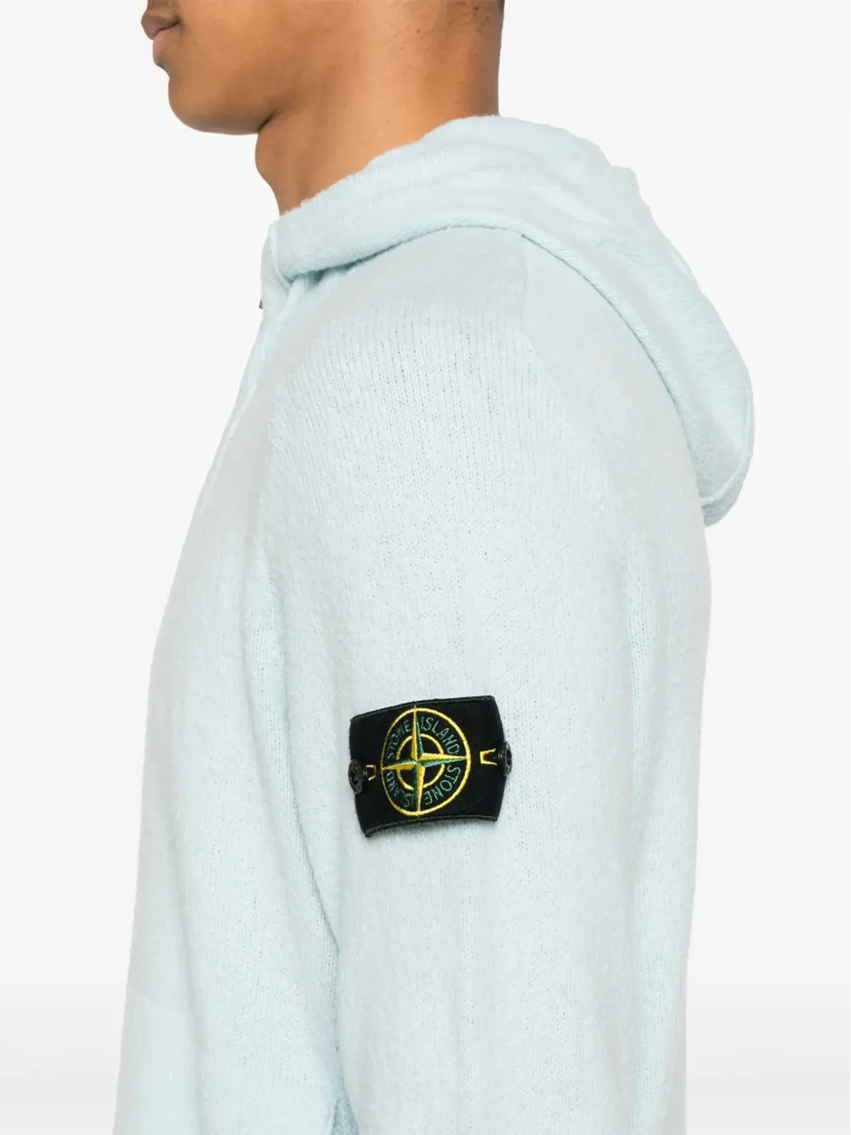 Stone Island ガーゼ風フード付きカーディガン - 画像5