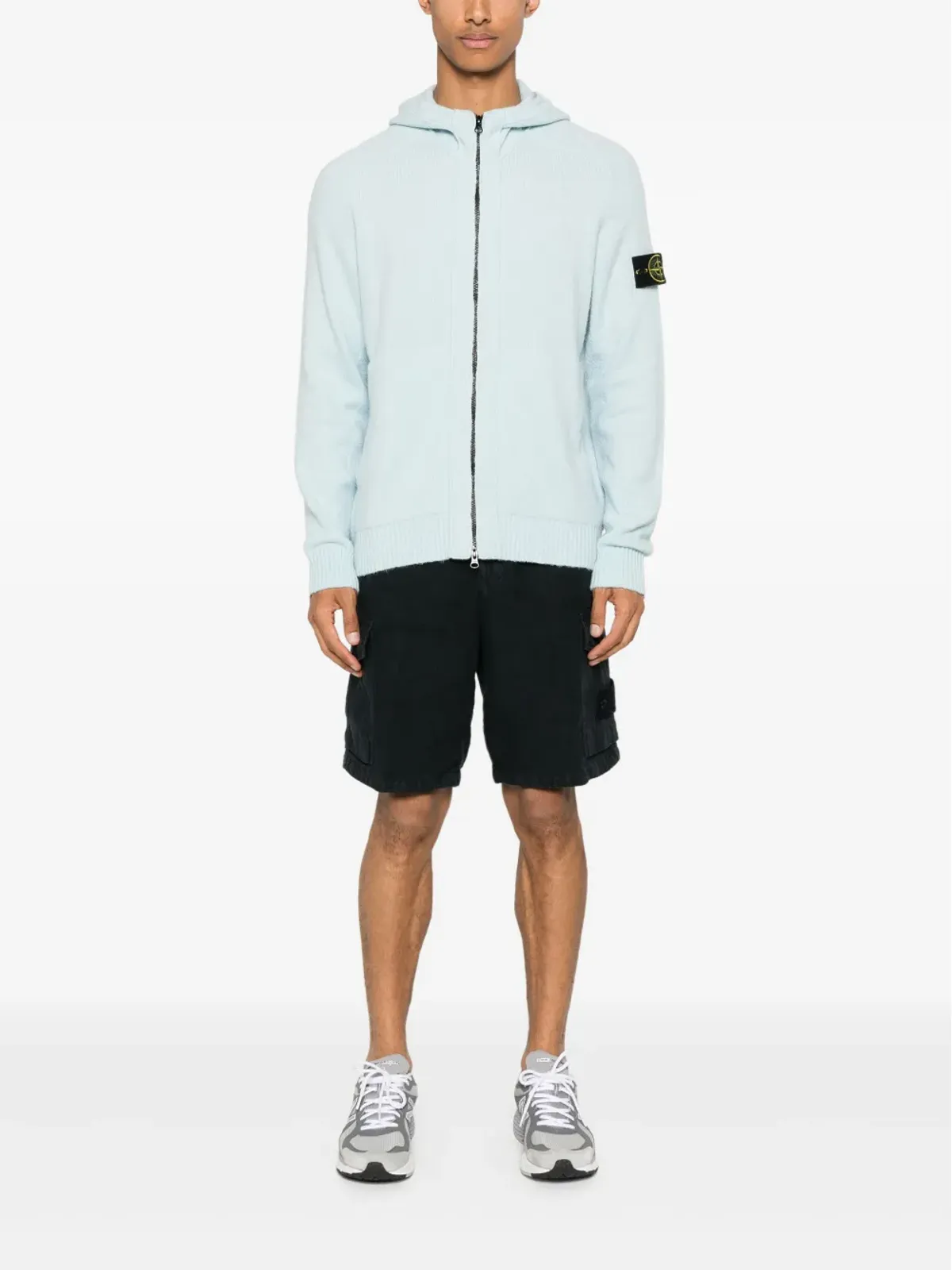 Stone Island ガーゼ風フード付きカーディガン - 画像2