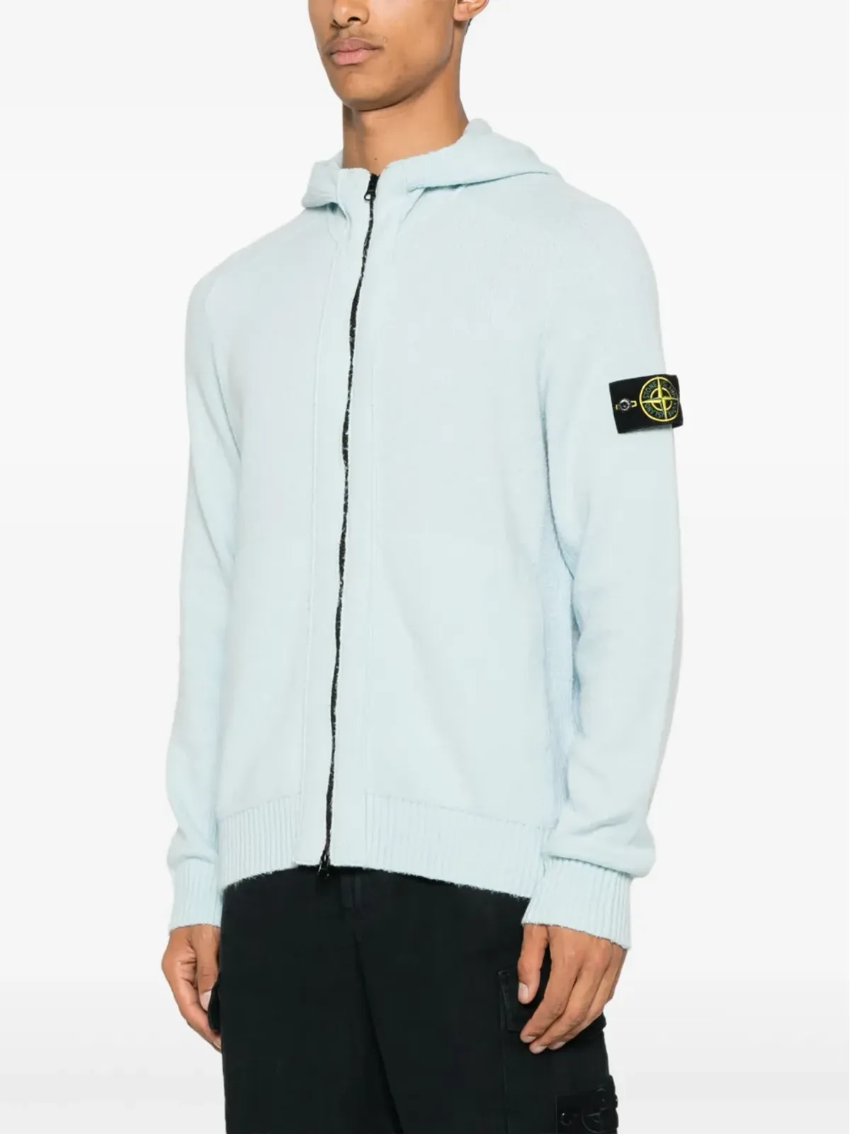 Stone Island ガーゼ風フード付きカーディガン - 画像3