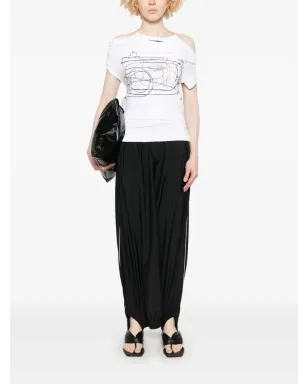 ALAINPAUL プリント エラスティックストラップ Tシャツ - サムネイル2