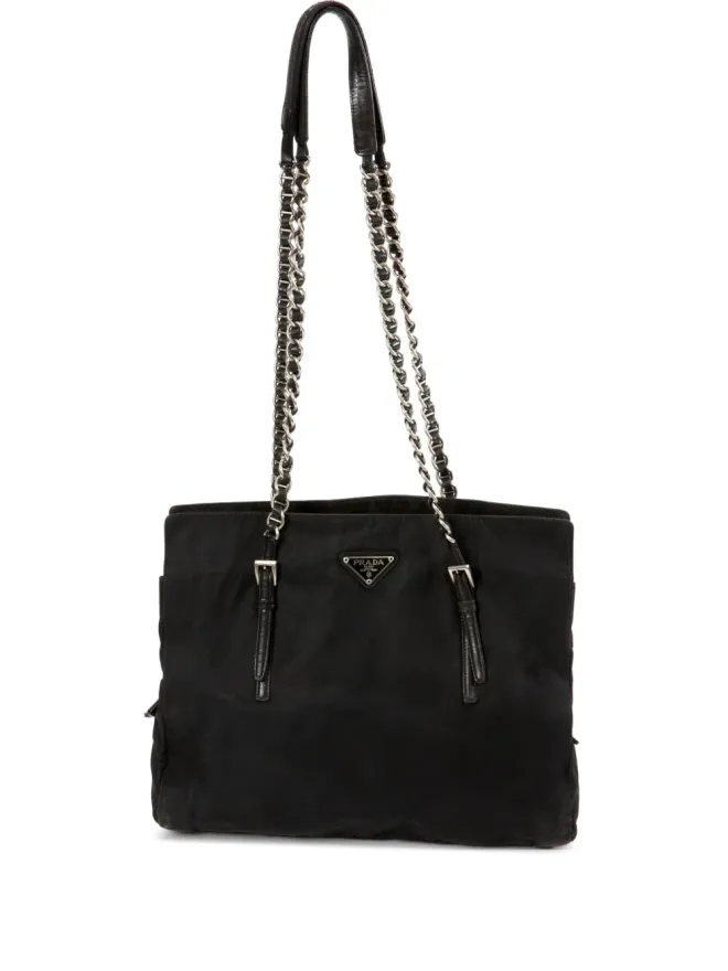Prada Pre-Owned Prada ビンテージ 2000年代 Tessuto トートバッグ - ブラックの商品画像