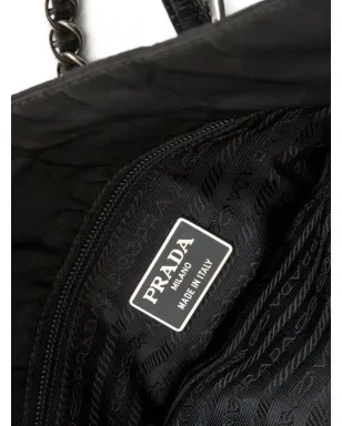 Prada ビンテージ 2000年代 Tessuto トートバッグ - ブラック - サムネイル5