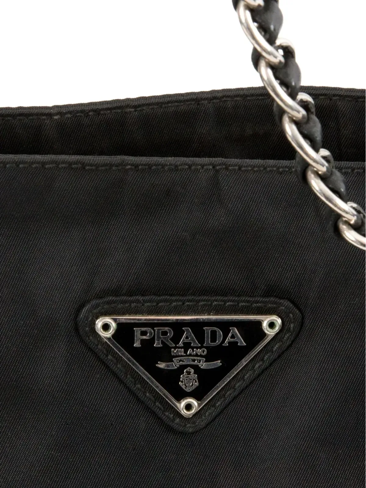 Prada ビンテージ 2000年代 Tessuto トートバッグ - ブラック - 画像4