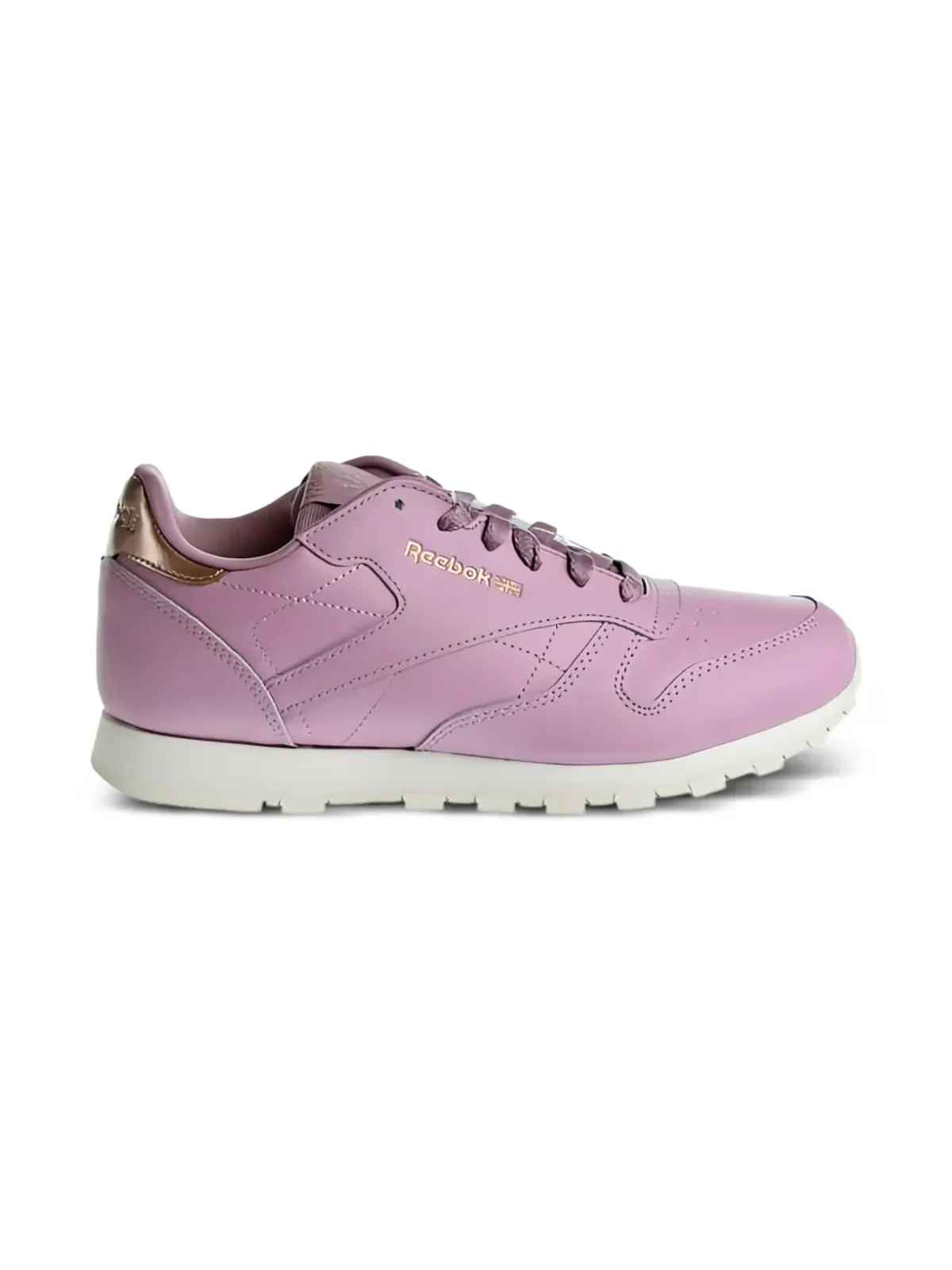 Reebok Kids クラシックレザーGS メタリックディテール レザースニーカー ピンク - 画像2