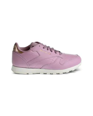 Reebok Kids クラシックレザーGS メタリックディテール レザースニーカー ピンク - サムネイル2