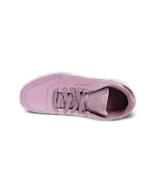 Reebok Kids クラシックレザーGS メタリックディテール レザースニーカー ピンク - サムネイル4