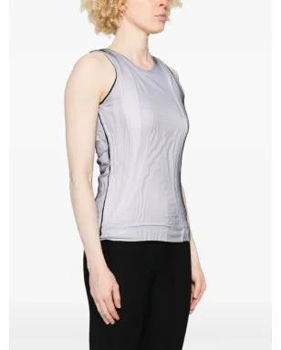 ALAINPAUL mesh-overlay tank top - サムネイル3