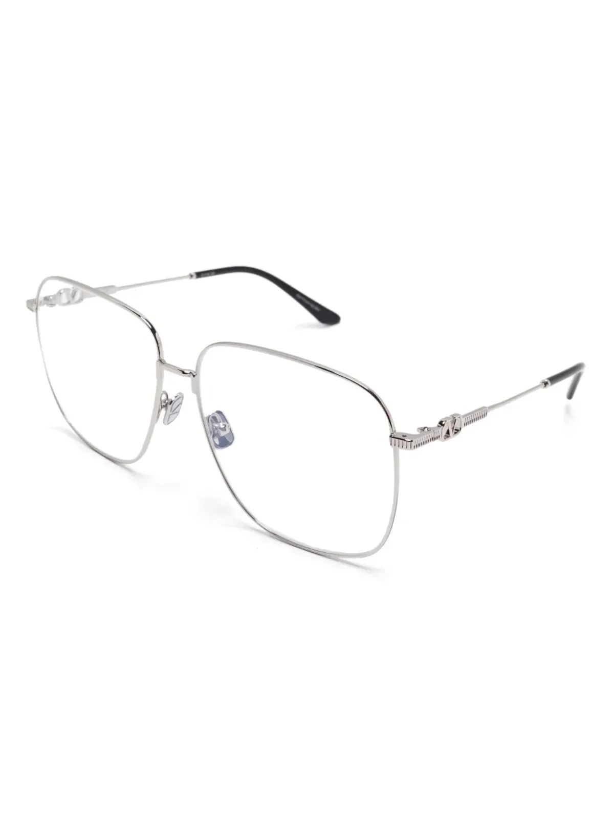 VALENTINO GARAVANI EYEWEAR ナビゲーターフレーム眼鏡（シルバー） - 画像2