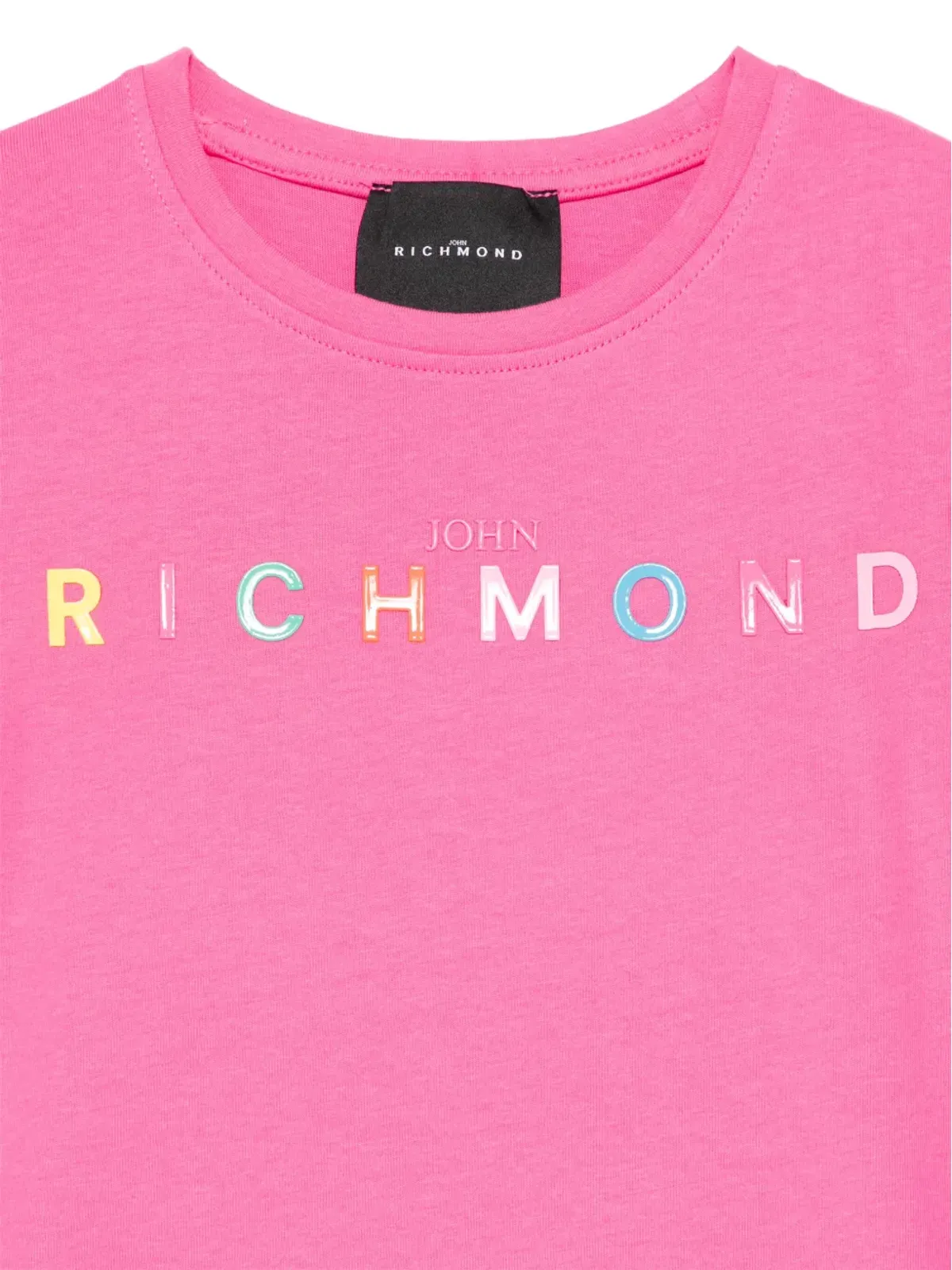John Richmond Junior ラバーライズドロゴドレス - ピンク - 画像3
