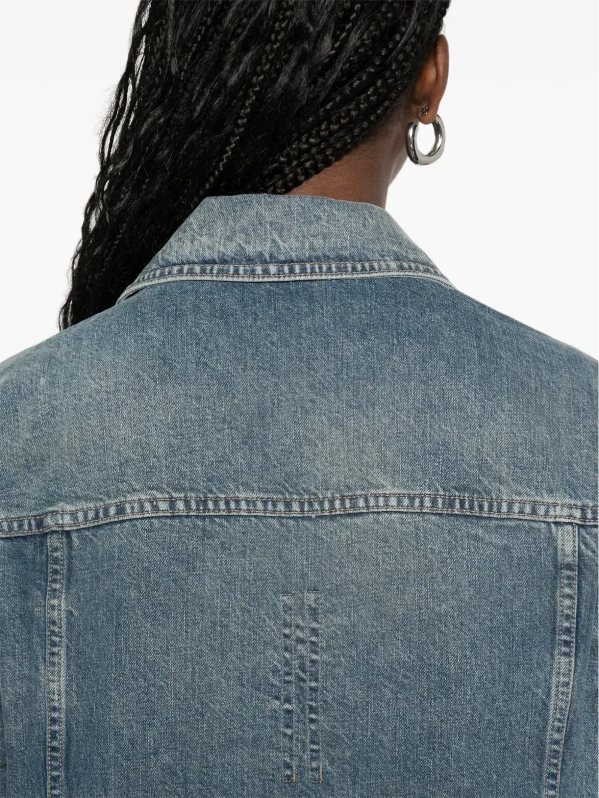 Rick Owens DRKSHDW トラッカー ジャケット ブルー - 画像5