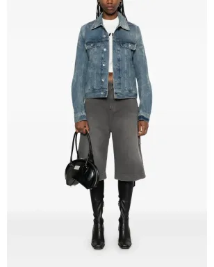 Rick Owens DRKSHDW トラッカー ジャケット ブルー - サムネイル2