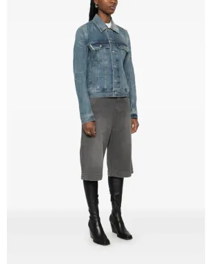 Rick Owens DRKSHDW トラッカー ジャケット ブルー - サムネイル3