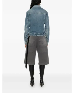 Rick Owens DRKSHDW トラッカー ジャケット ブルー - サムネイル4