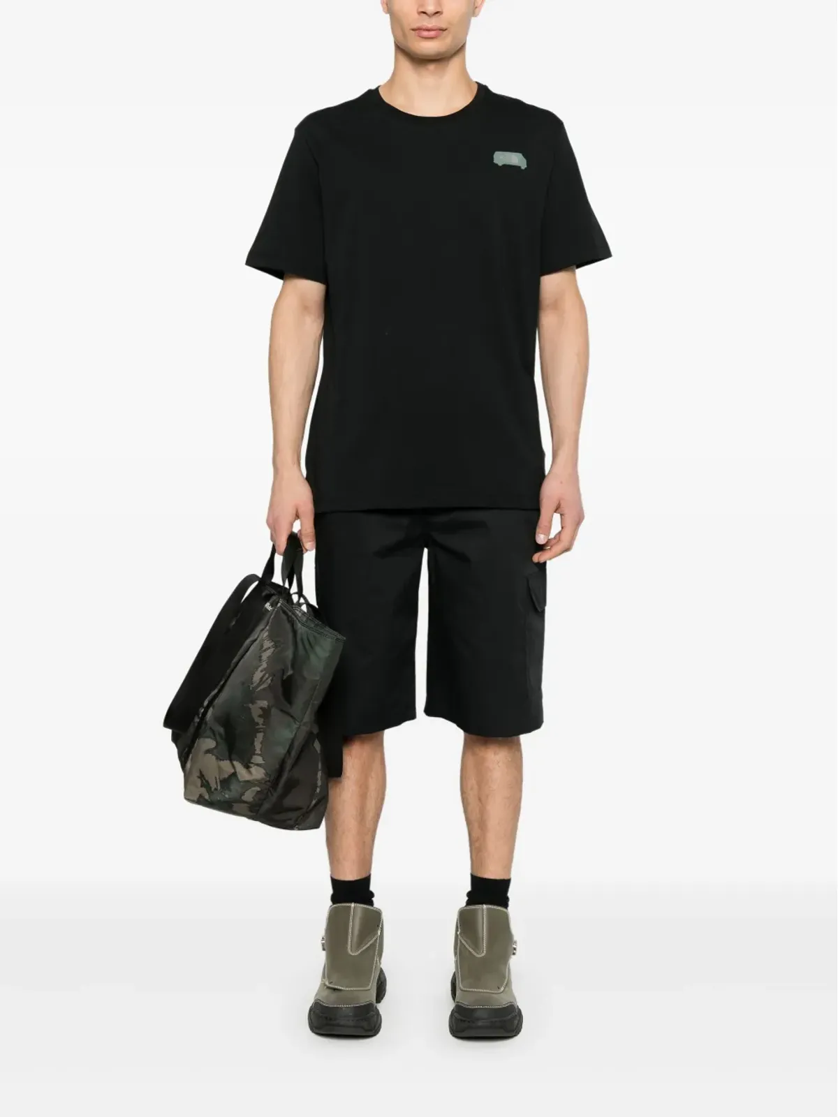 GR10K poplin cargo shorts - Black - 画像2