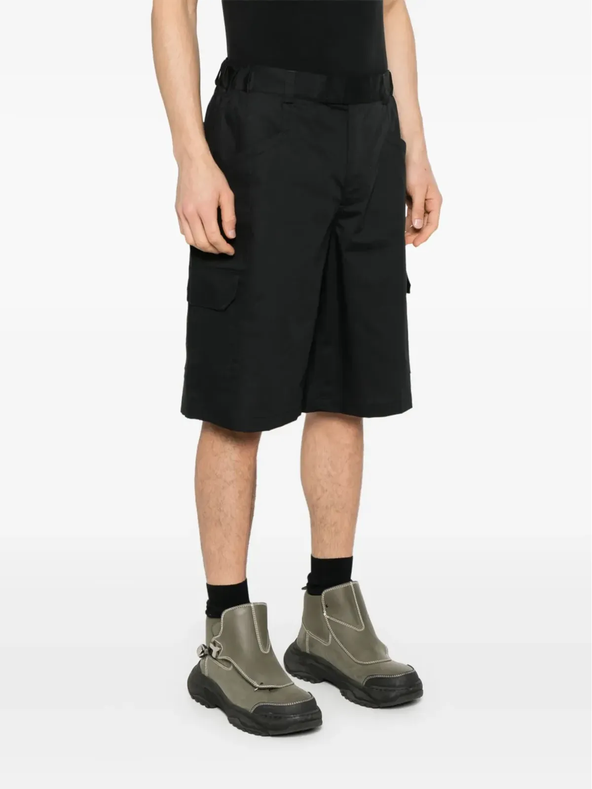 GR10K poplin cargo shorts - Black - 画像3