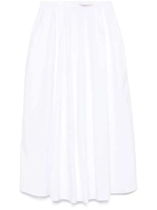 Carven Carven コットン ミディスカート - ホワイトの商品画像
