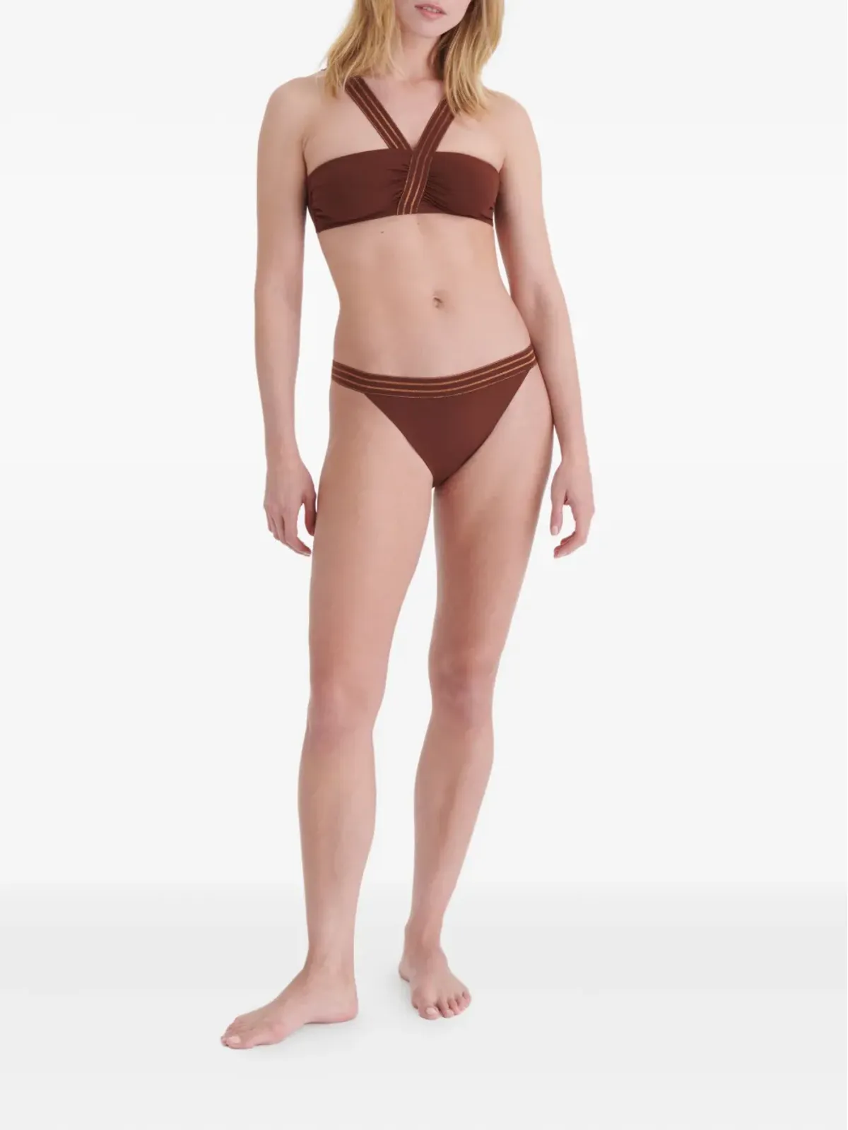 ERES Rendez-vous ruched strap bikini top - 画像2