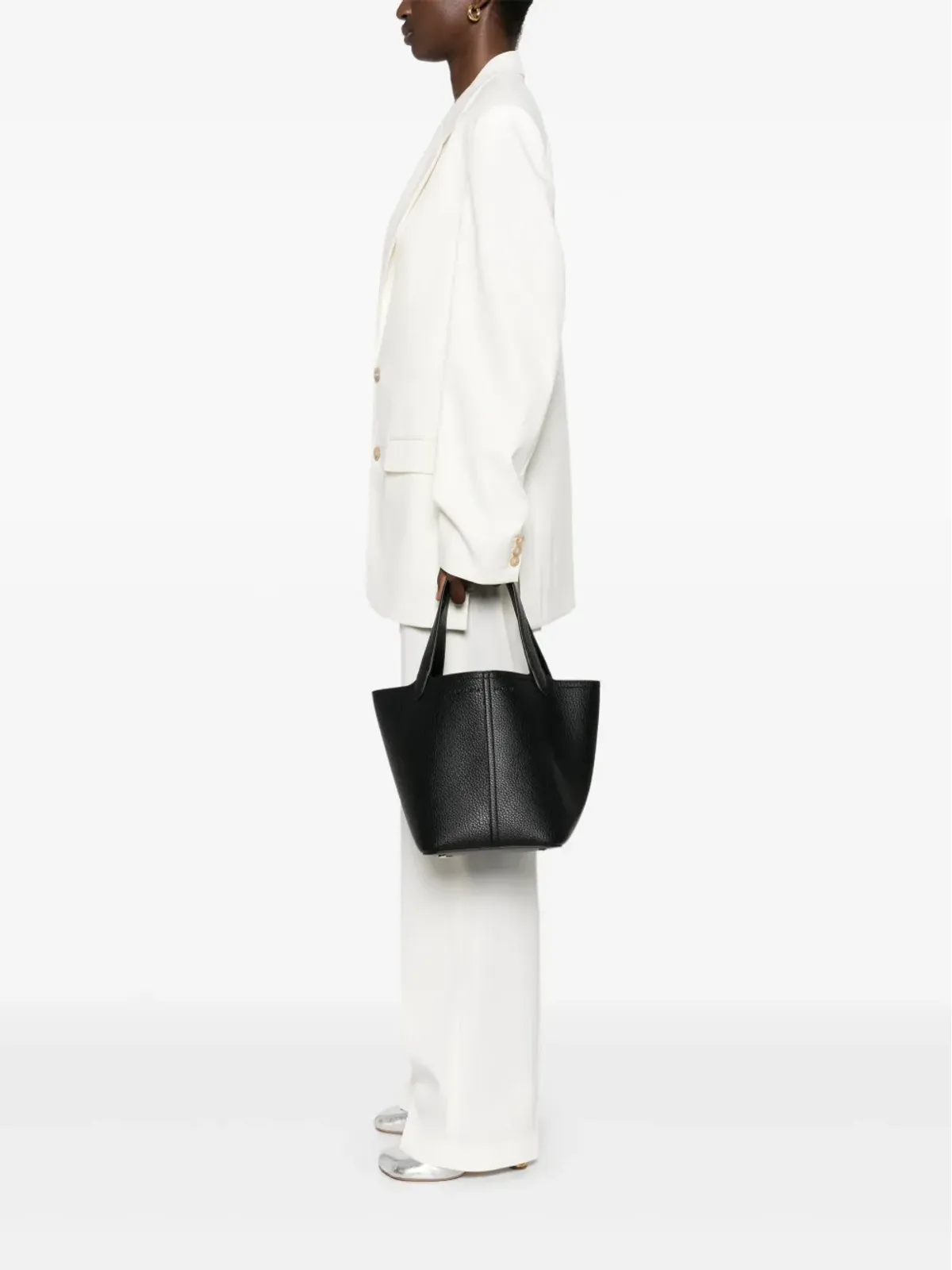 Elisabetta Franchi スモール ロゴチャーム トートバッグ - 画像2