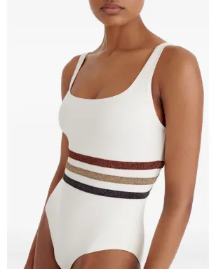 ERES Radieux striped-waistband swimsuit - サムネイル5