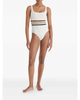 ERES Radieux striped-waistband swimsuit - サムネイル2