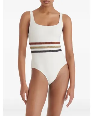 ERES Radieux striped-waistband swimsuit - サムネイル3