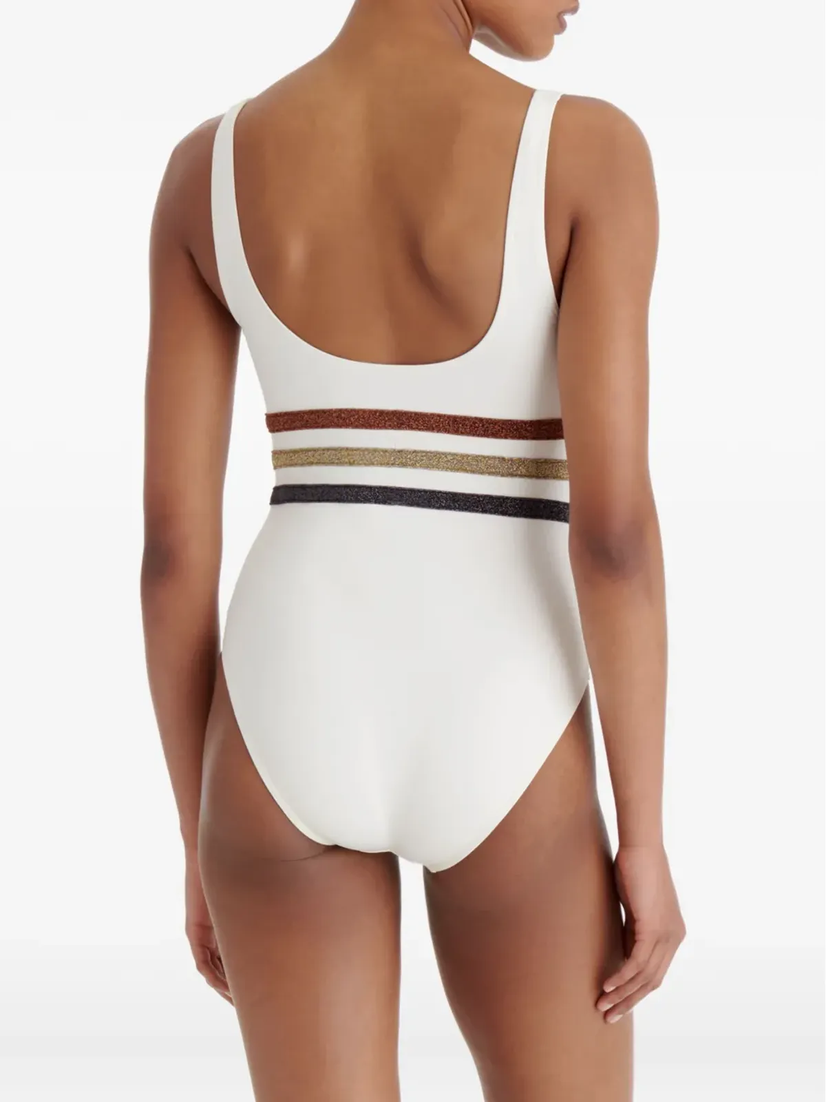 ERES Radieux striped-waistband swimsuit - 画像4