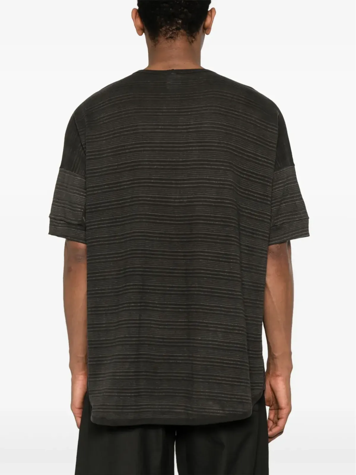 Jan Jan Van Essche ストライプTシャツ（ブラウン） - 画像3