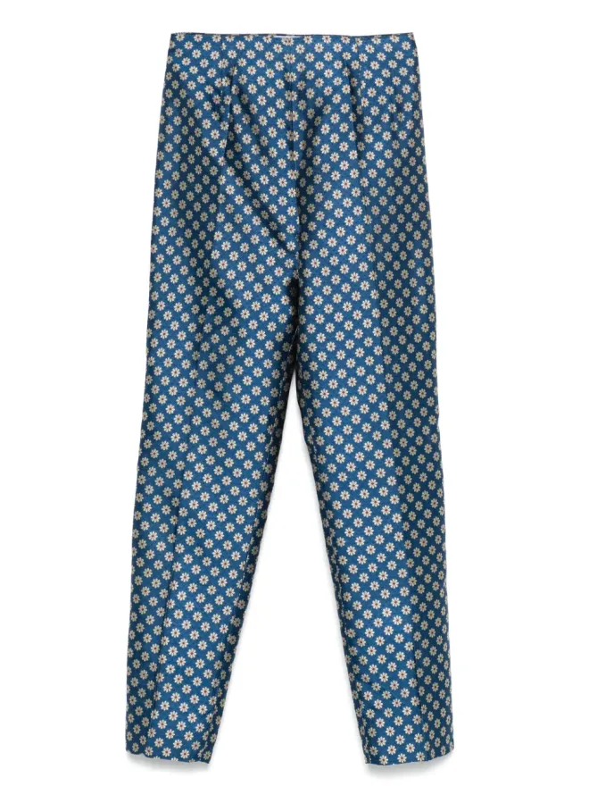 Christian Dior Pre-Owned Christian Dior ビンテージ × John Galliano 1997年 シルクパンツ - ブルーの商品画像